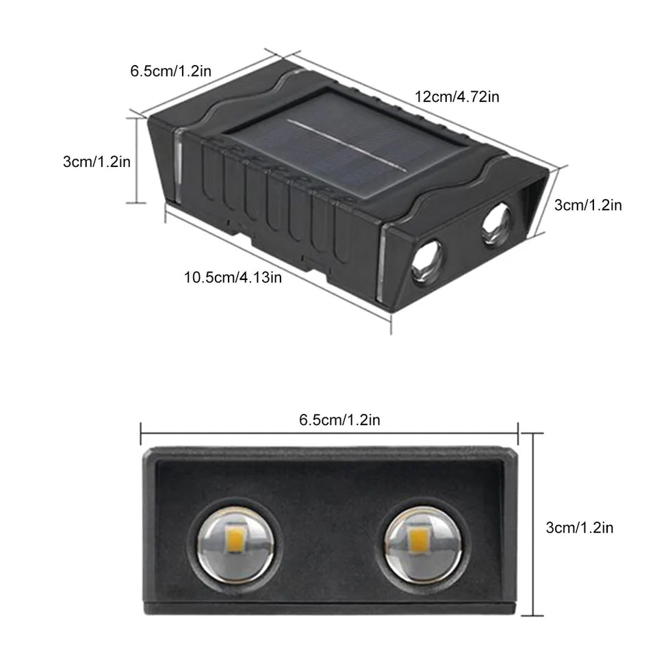 Solarne zidne laser lampe - 4 komada