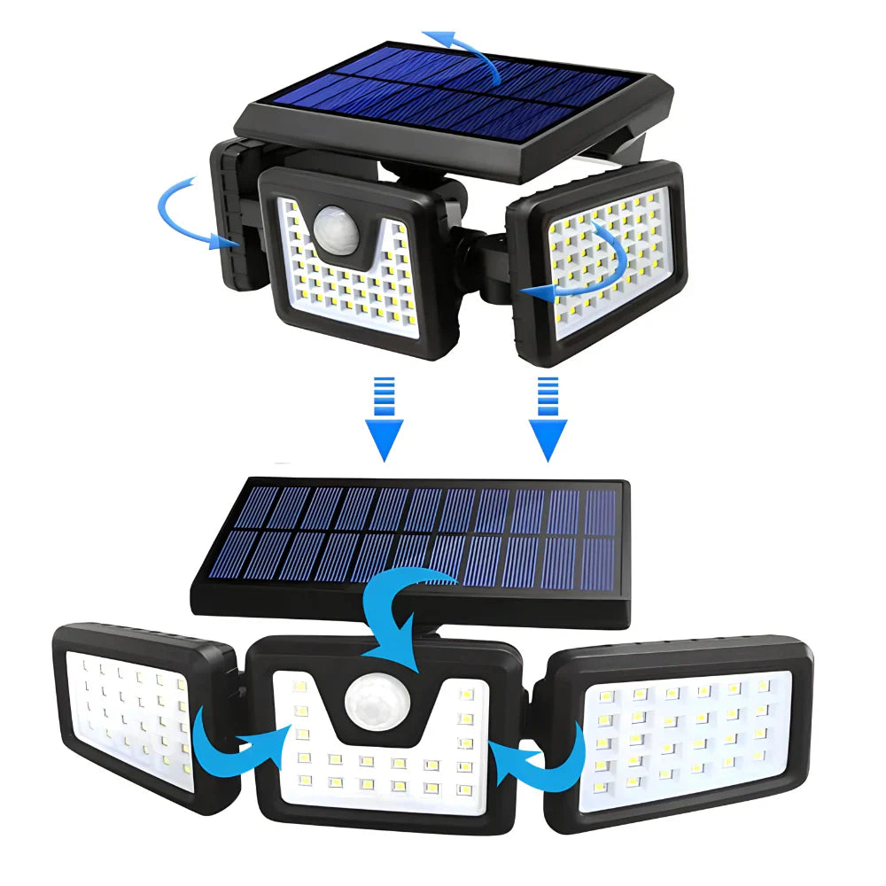 Trostrani Solarni LED Reflektor